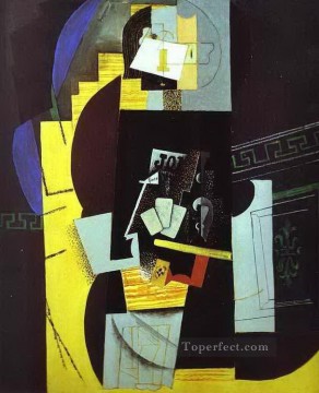  cubist - The Card Player 1913 cubist Pablo Picasso